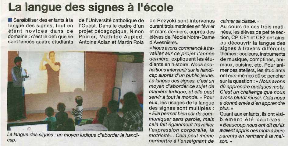 atelier langues des signes