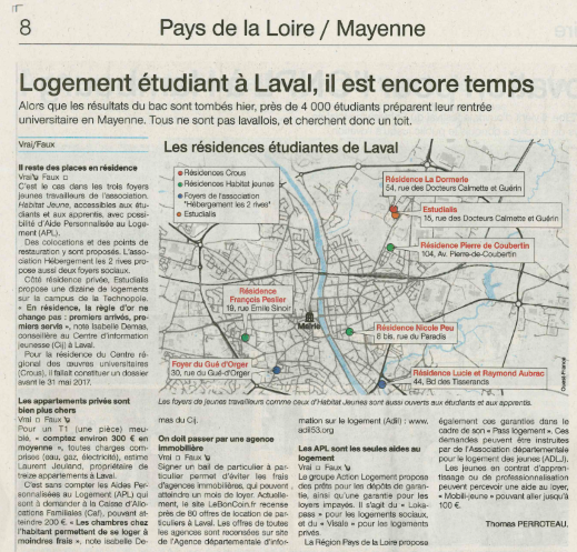 trouver un logement �tudiant � Laval